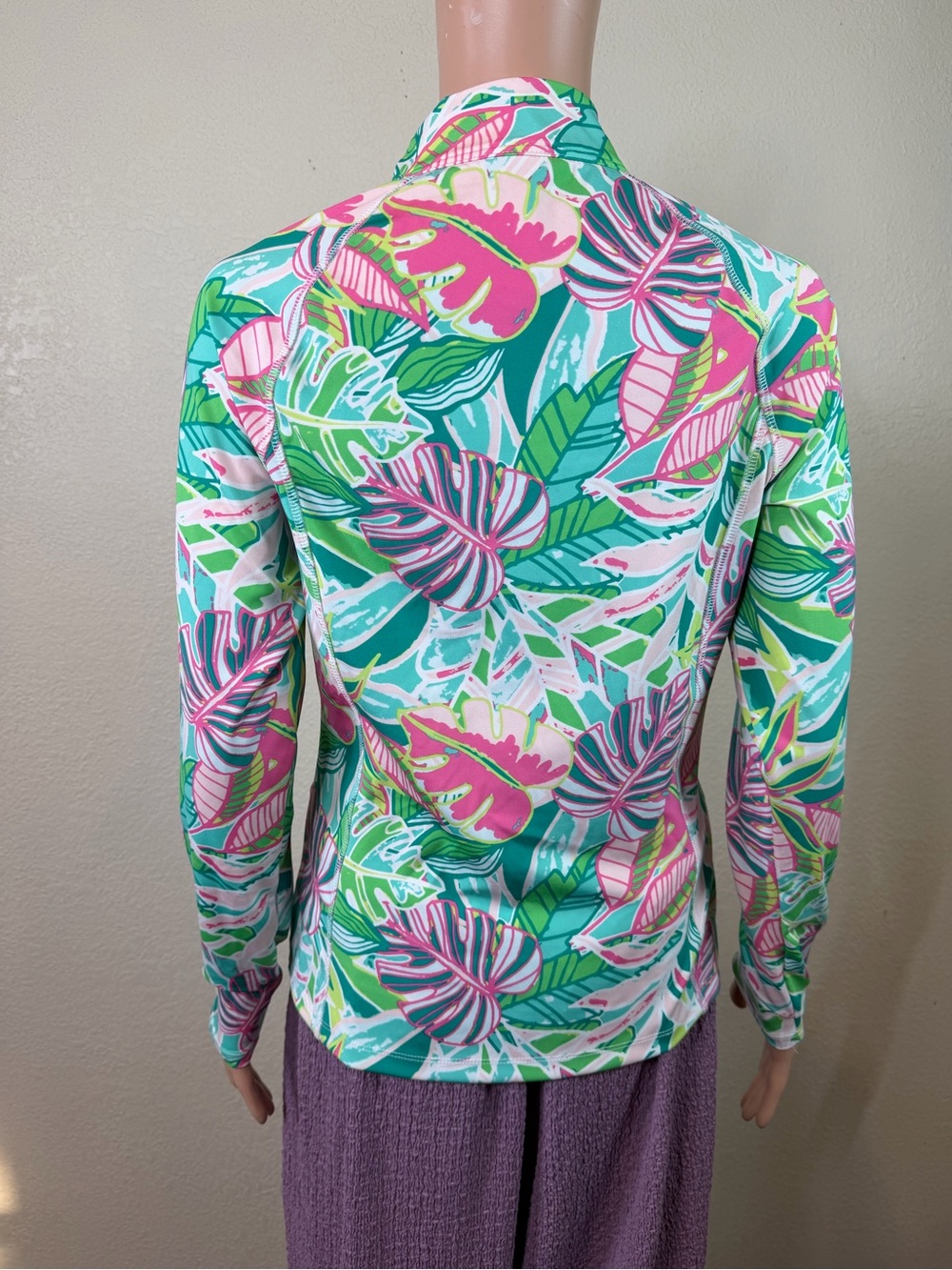 Sigrid Olsen Women’s S Full Zip Tropical Floral Golf Tennis Jacket Pockets - Picture 8 of 16